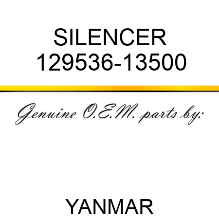 SILENCER 129536-13500