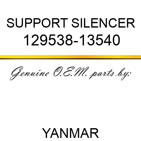 SUPPORT, SILENCER 129538-13540