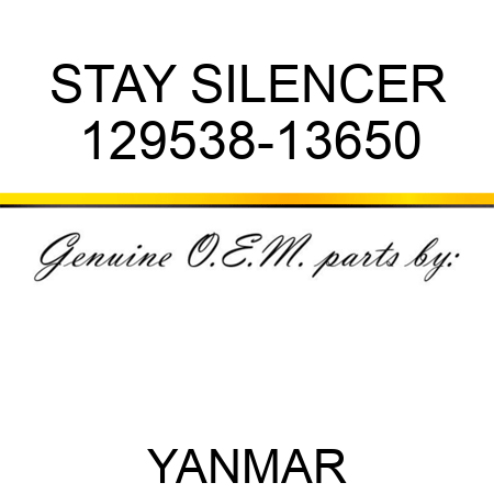 STAY, SILENCER 129538-13650
