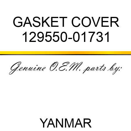 GASKET, COVER 129550-01731