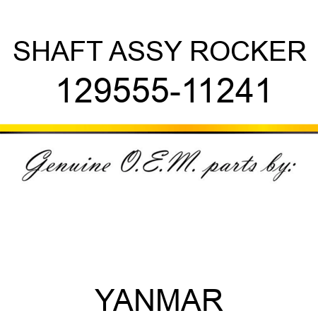 SHAFT ASSY, ROCKER 129555-11241