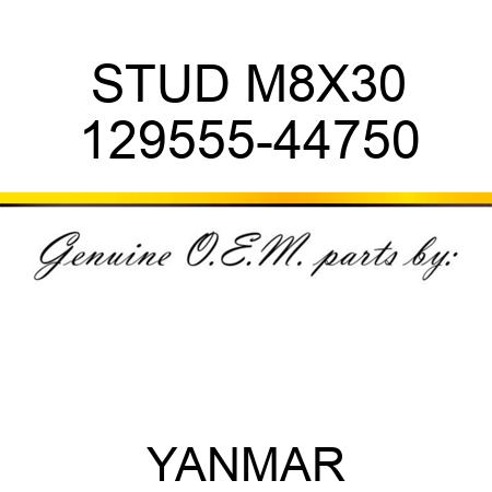 STUD, M8X30 129555-44750