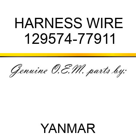 HARNESS, WIRE 129574-77911