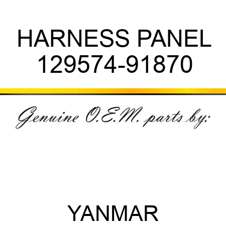 HARNESS, PANEL 129574-91870