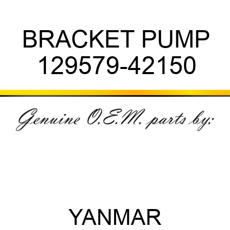 BRACKET, PUMP 129579-42150