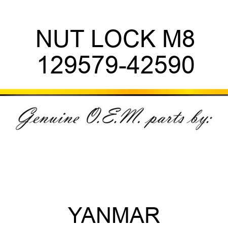 NUT, LOCK M8 129579-42590