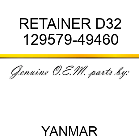 RETAINER, D32 129579-49460