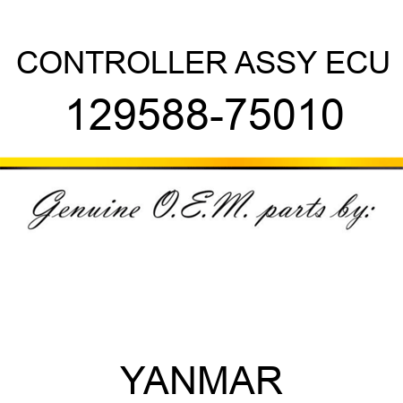 CONTROLLER ASSY, ECU 129588-75010