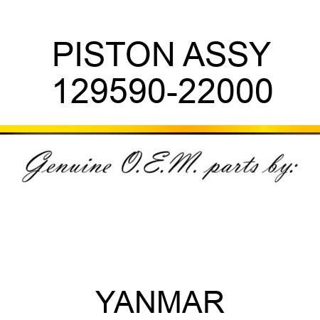 PISTON ASSY 129590-22000
