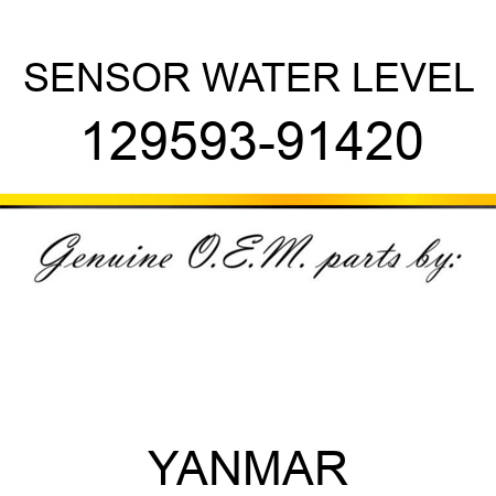 SENSOR, WATER LEVEL 129593-91420