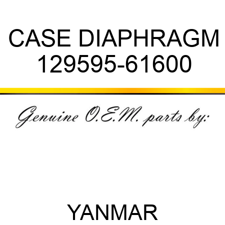 CASE, DIAPHRAGM 129595-61600