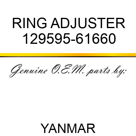 RING, ADJUSTER 129595-61660