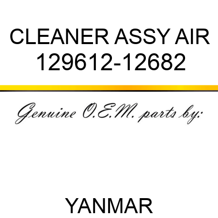 CLEANER ASSY, AIR 129612-12682