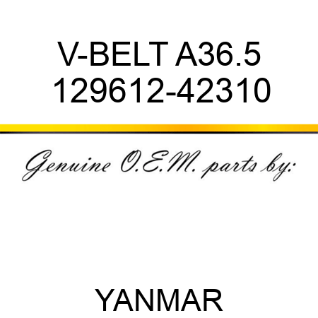 V-BELT, A36.5 129612-42310