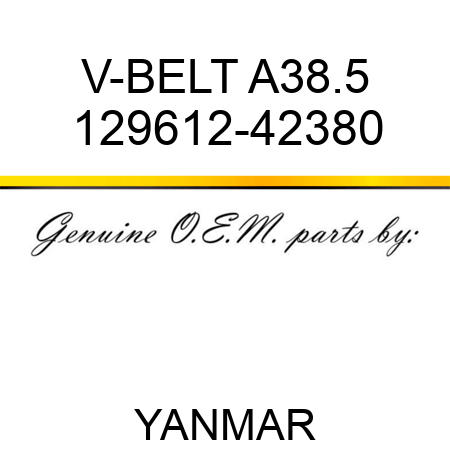 V-BELT, A38.5 129612-42380
