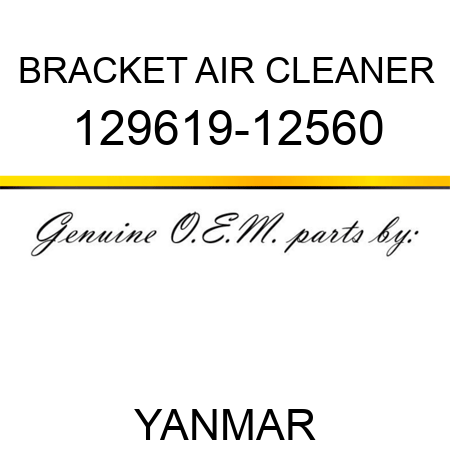 BRACKET, AIR CLEANER 129619-12560