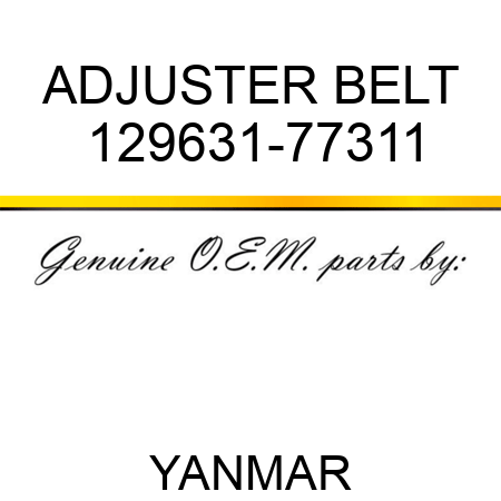 ADJUSTER, BELT 129631-77311