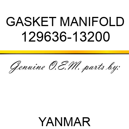 GASKET, MANIFOLD 129636-13200