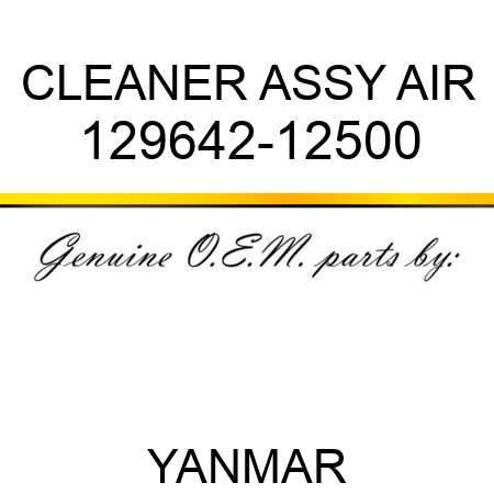 CLEANER ASSY, AIR 129642-12500