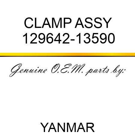 CLAMP ASSY 129642-13590