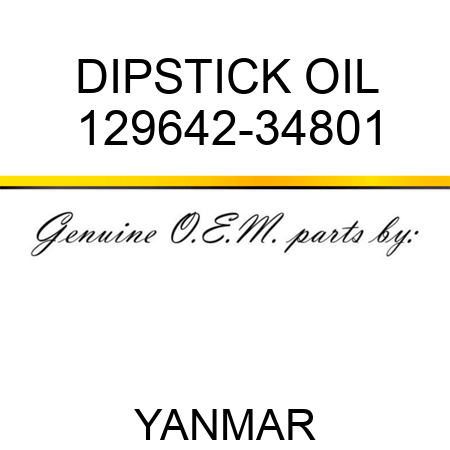 DIPSTICK, OIL 129642-34801