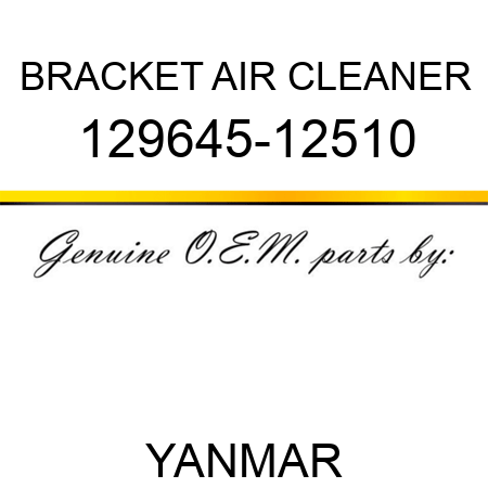 BRACKET, AIR CLEANER 129645-12510