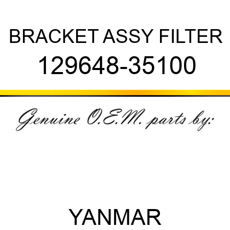 BRACKET ASSY, FILTER 129648-35100