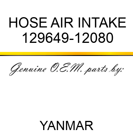 HOSE, AIR INTAKE 129649-12080