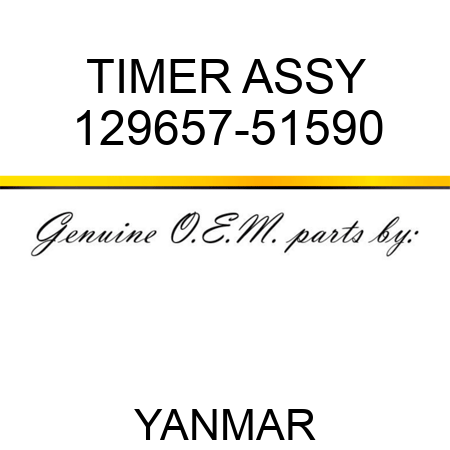 TIMER ASSY 129657-51590