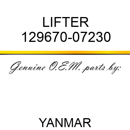 LIFTER 129670-07230