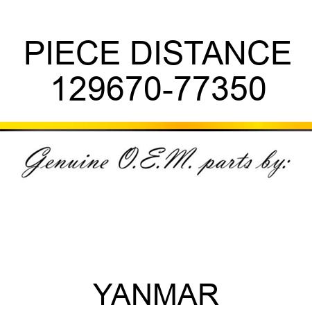 PIECE, DISTANCE 129670-77350