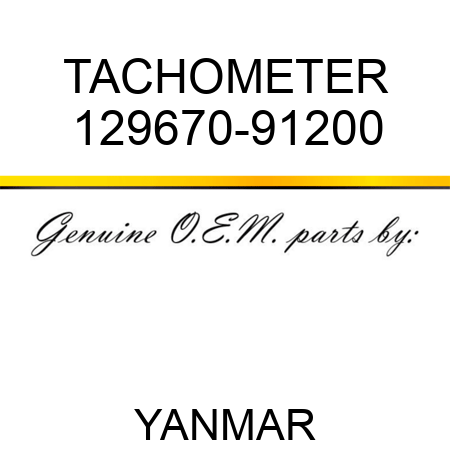 TACHOMETER 129670-91200