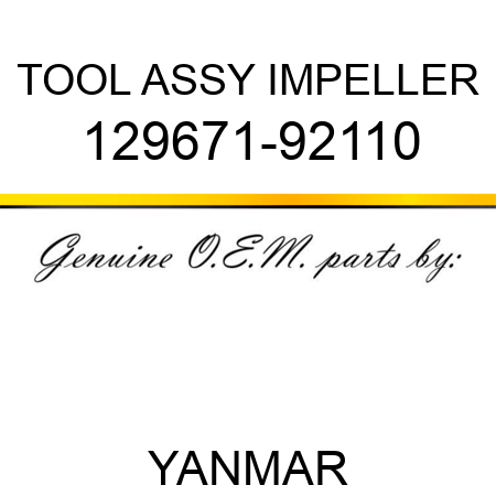 TOOL ASSY, IMPELLER 129671-92110