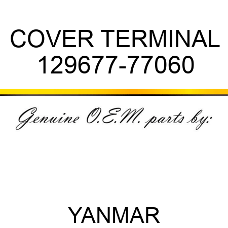 COVER, TERMINAL 129677-77060
