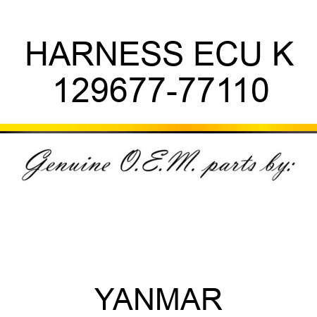 HARNESS, ECU K 129677-77110