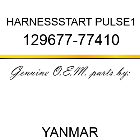 HARNESS,START PULSE1 129677-77410