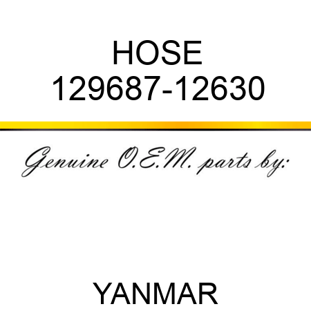 HOSE 129687-12630