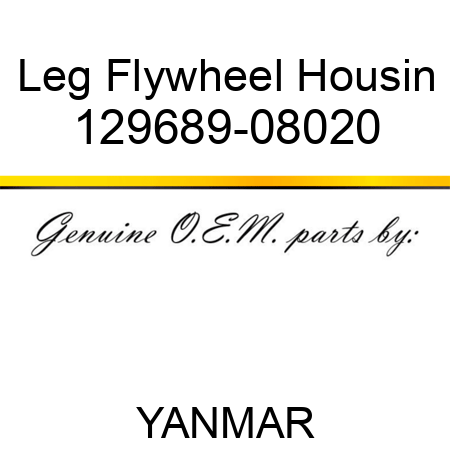 Leg, Flywheel Housin 129689-08020