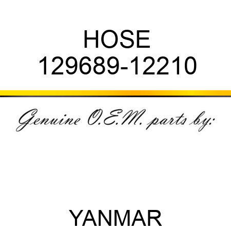 HOSE 129689-12210