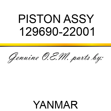 PISTON ASSY 129690-22001