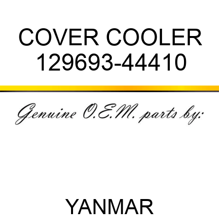COVER, COOLER 129693-44410