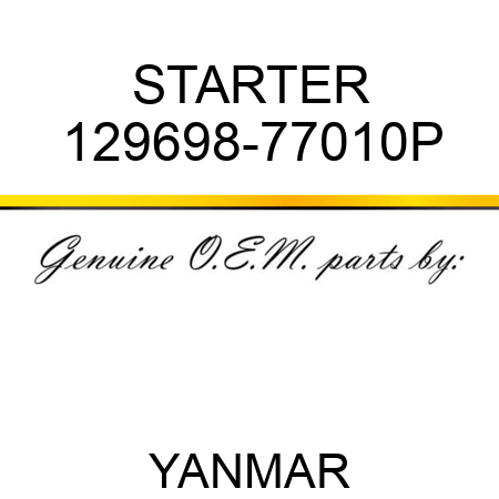 STARTER 129698-77010P