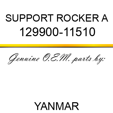 SUPPORT, ROCKER A 129900-11510