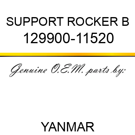 SUPPORT, ROCKER B 129900-11520