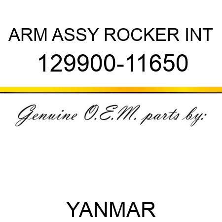 ARM ASSY, ROCKER INT 129900-11650