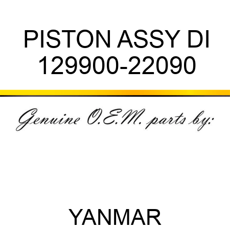 PISTON ASSY, DI 129900-22090