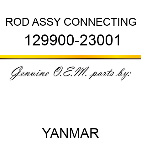 ROD ASSY, CONNECTING 129900-23001