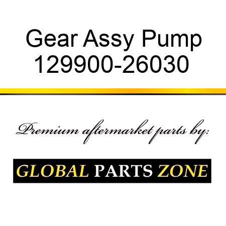 Gear Assy, Pump 129900-26030 