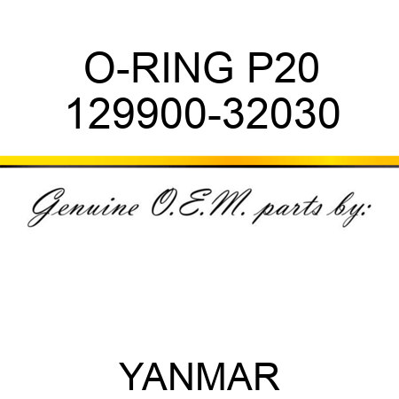 O-RING, P20 129900-32030