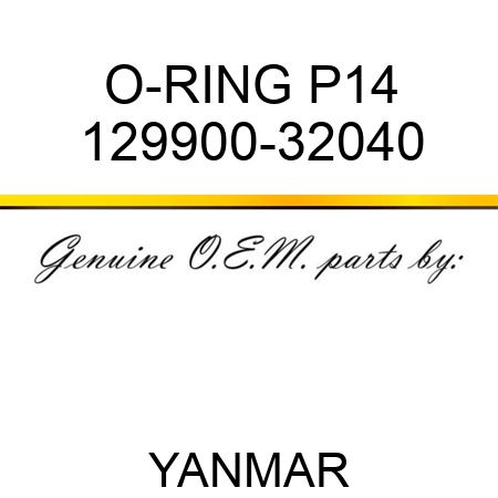 O-RING, P14 129900-32040